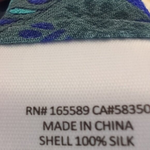 🌷Joie Plus Size 4X  Silk Paisley Print Blouse - Picture 7 of 7